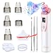 Zenpy Blackhead Remover Vacuum Suction Pore Cleaner Vacuum LCD Display 4 Replaceable Suction Heads Electric Suction Facial Comedone Acne Extractor Tool