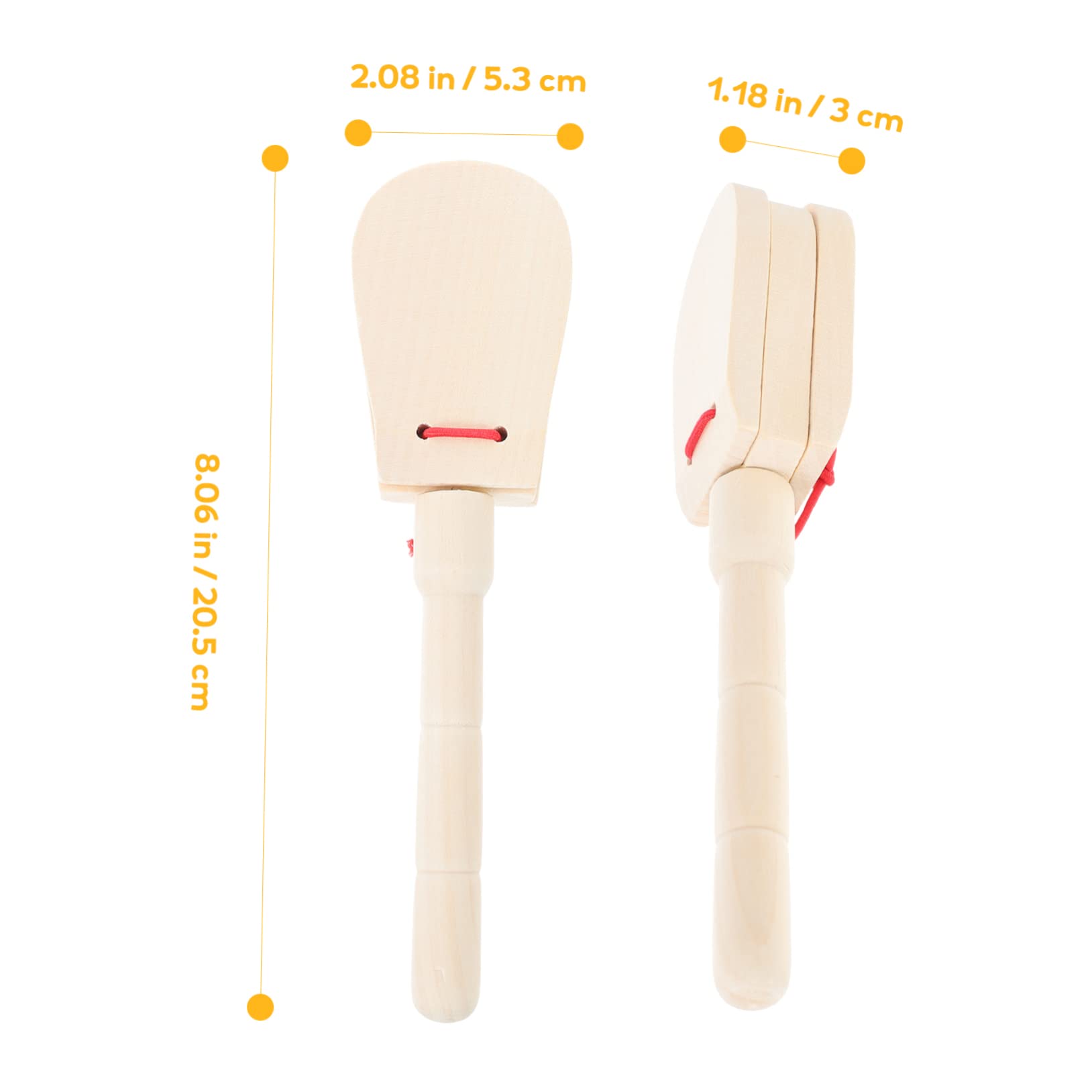 BESPORTBLE 1Pc Castanet Three Layer Musical Instrument for Early Education Plaything for Preschool Music Development and Fun Activities