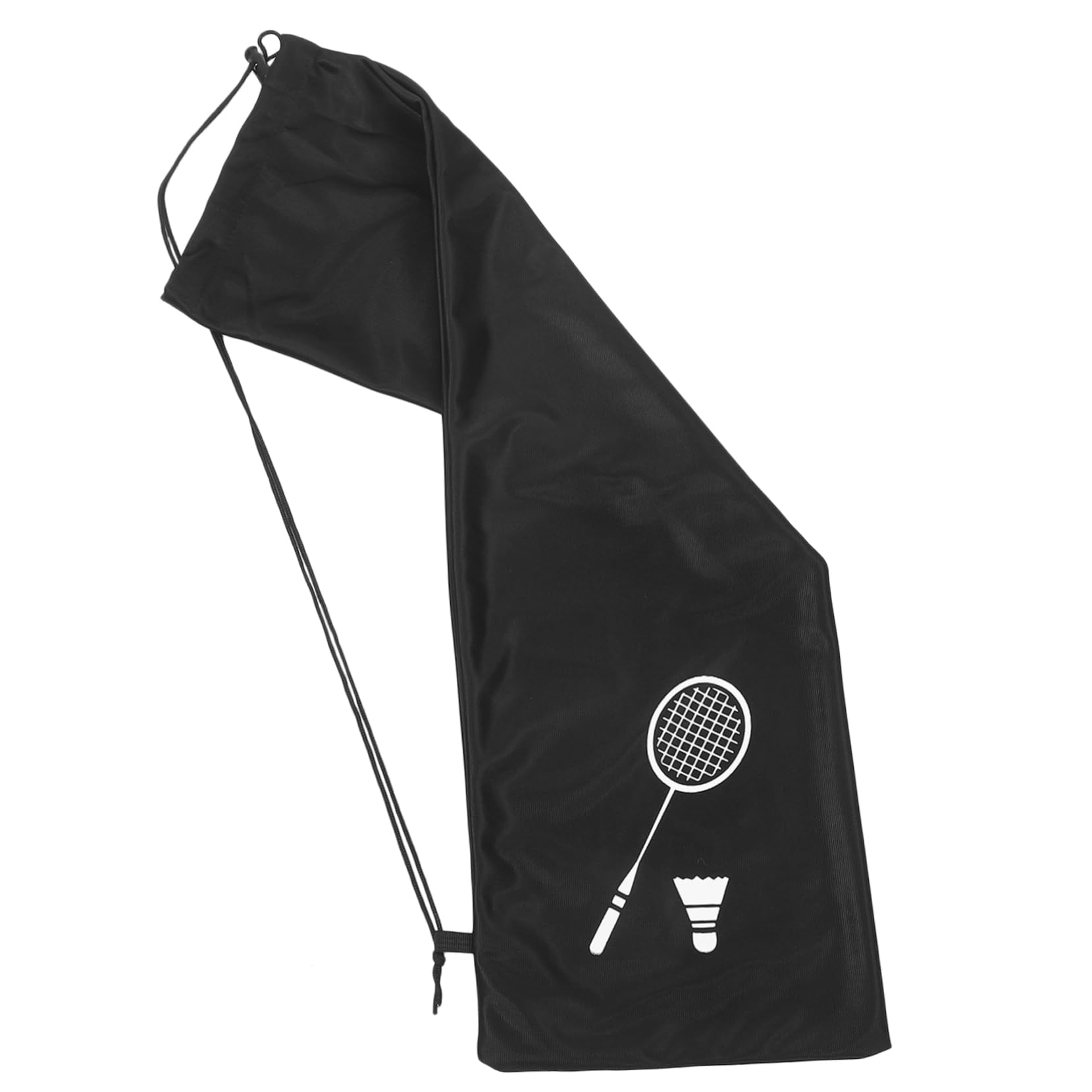 TOYANDONA Bolsa de bádminton Bolsa de Raqueta de Pelusa Bolsa de Raqueta portátil Volantes de bádminton Deportes Accesorios de bádminton Bolsa de Raqueta al Aire Franela Gruesa Negro