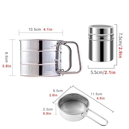 Emime FLOUR SIFTER For Baking 3 Cup Sifter thumb #1