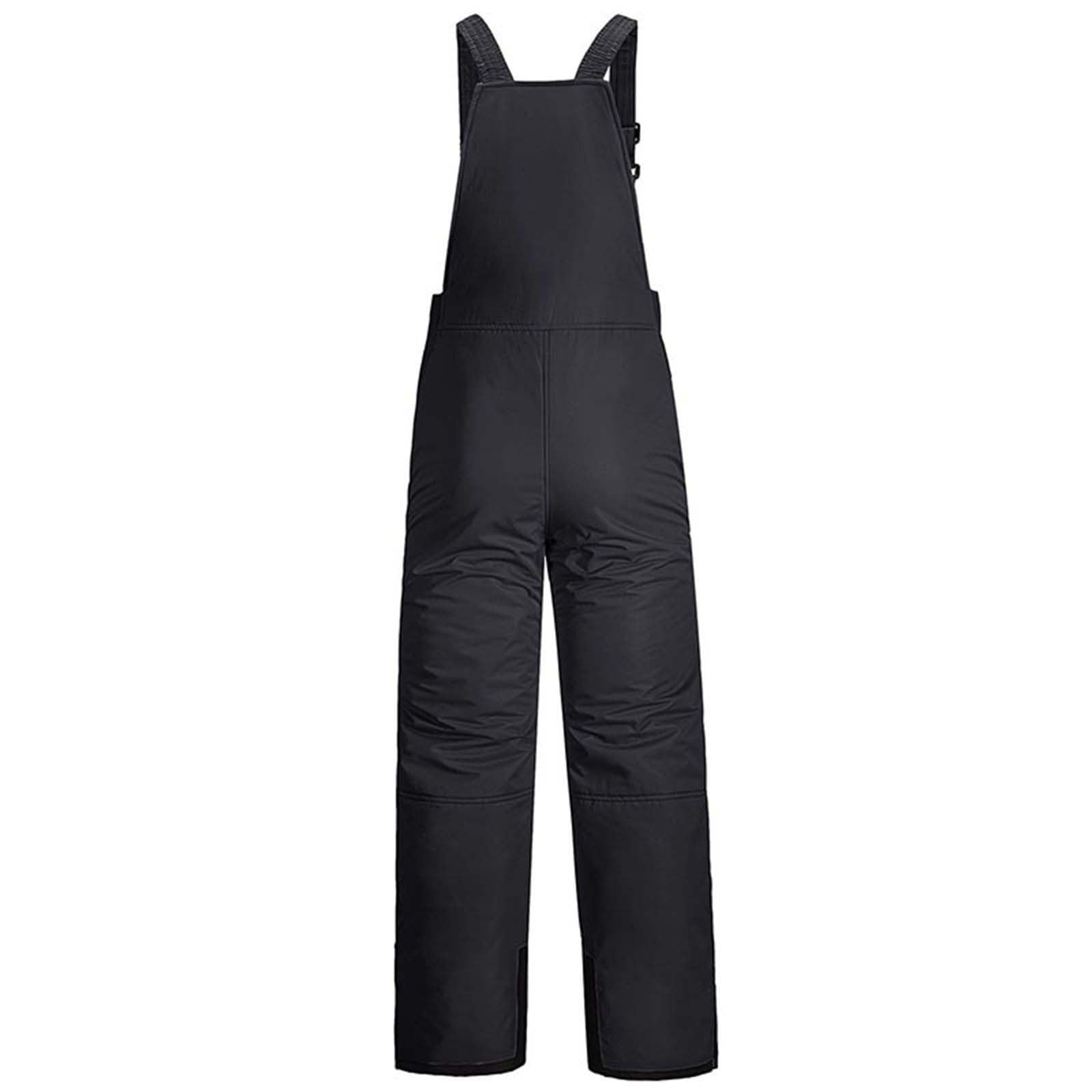 Pantalones de esquí impermeables para hombre y mujer, con cremallera térmica, resistentes al viento, pantalones de nieve cálidos de invierno de talle alto, baberos de esquí, snowboard