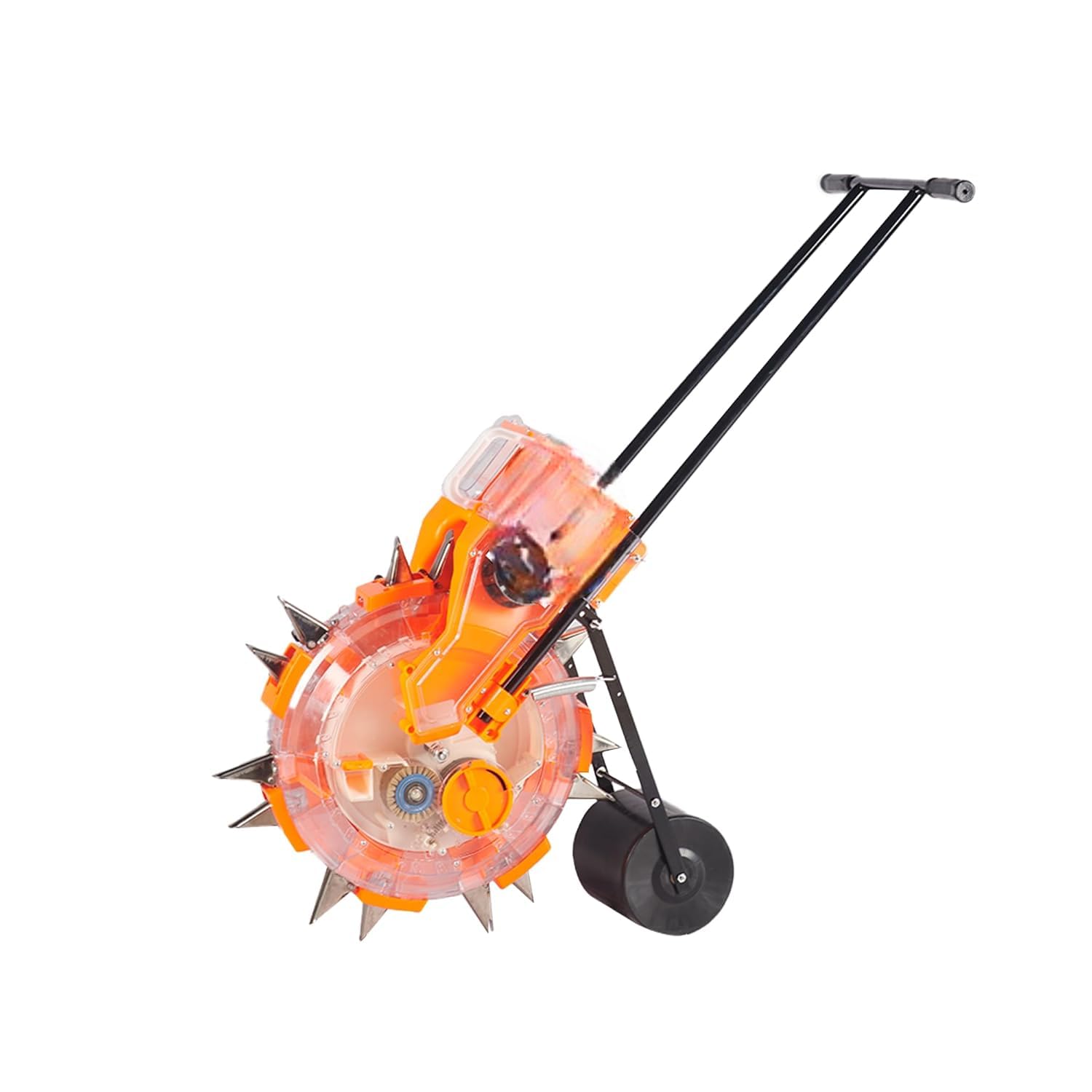 Agricultural Double Barrel Manual Seeder/Double Barrel with Fertilizer for Agriculture/Hand Operated Seeding Machine, Garden Tool Adjustable Manual Plant Seeder Seed Spreader, Garden Planter.-image-32