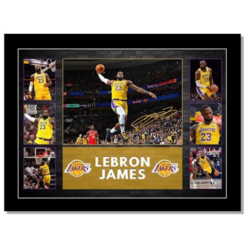 LPAIWXY LeBorn Jmaes Dunk poster For Fans Kids room Bedroom wall Decor-Basketball LeBorn Jmaes Signed Posters Canvas Prints Picture For Teen Boy girls Gifts