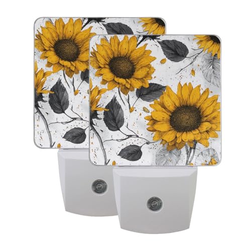 Lámpara nocturna con diseño de girasol chic