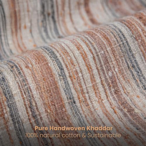 Image of Cotton Fabric Material for Men and Women (2.5 Meter, Off Brown), Solid
