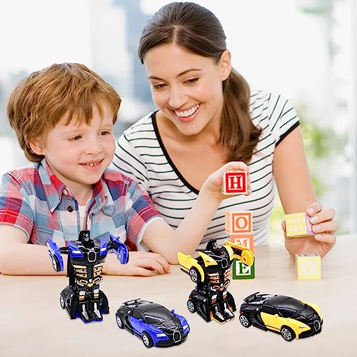 LGQHCE Auto Deformation Car Giocattolo,2 PCS Set