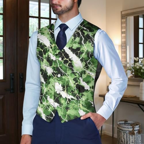 Mens Lightweight Vest Slim Fit Men's Suit Vests for Casual Work Men Waistcoat Fashion Vests With Back Strap3