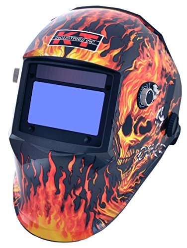 Buy 2 get 3 K-T Industries 4-1071 Gen 1 Flaming Skull Auto Darkening Welding Helmet