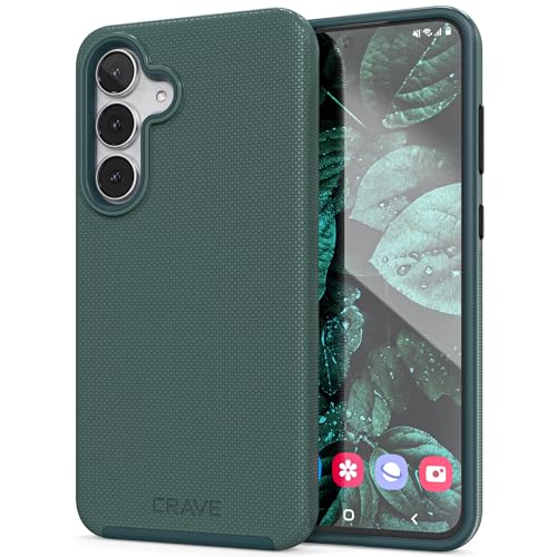 Image of Crave Compatible with Samsung Galaxy S25 FE Case, Shockproof Protection Dual Layer Case for Samsung Galaxy S25 FE (6.7 inch) - Forest Green