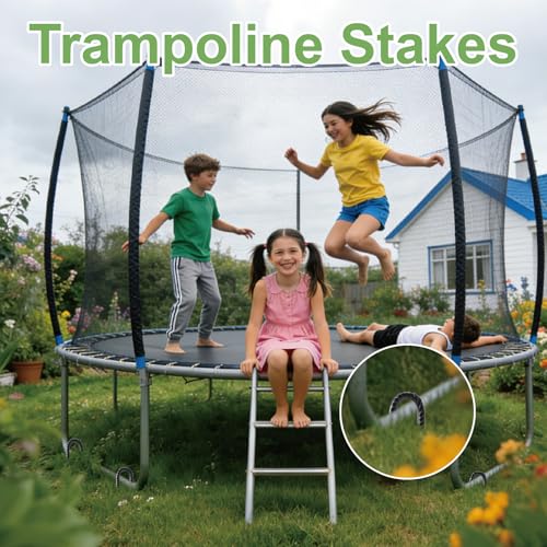 16 Paquete Estacas para Suelo de Jardín de 12 Pulgadas, Estacas de Rebar en Forma de J, Anclajes de Suelo de Acero de Alta Resistencia para Tiendas, Cercas, Trampolines y Decoración Exterior miniatura 6