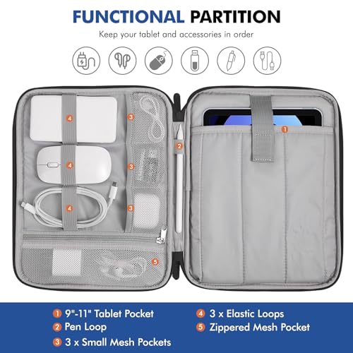 Image of MoKo 9-11 Inch Tablet Sleeve Carry Case Padded Protective Bag with Handle