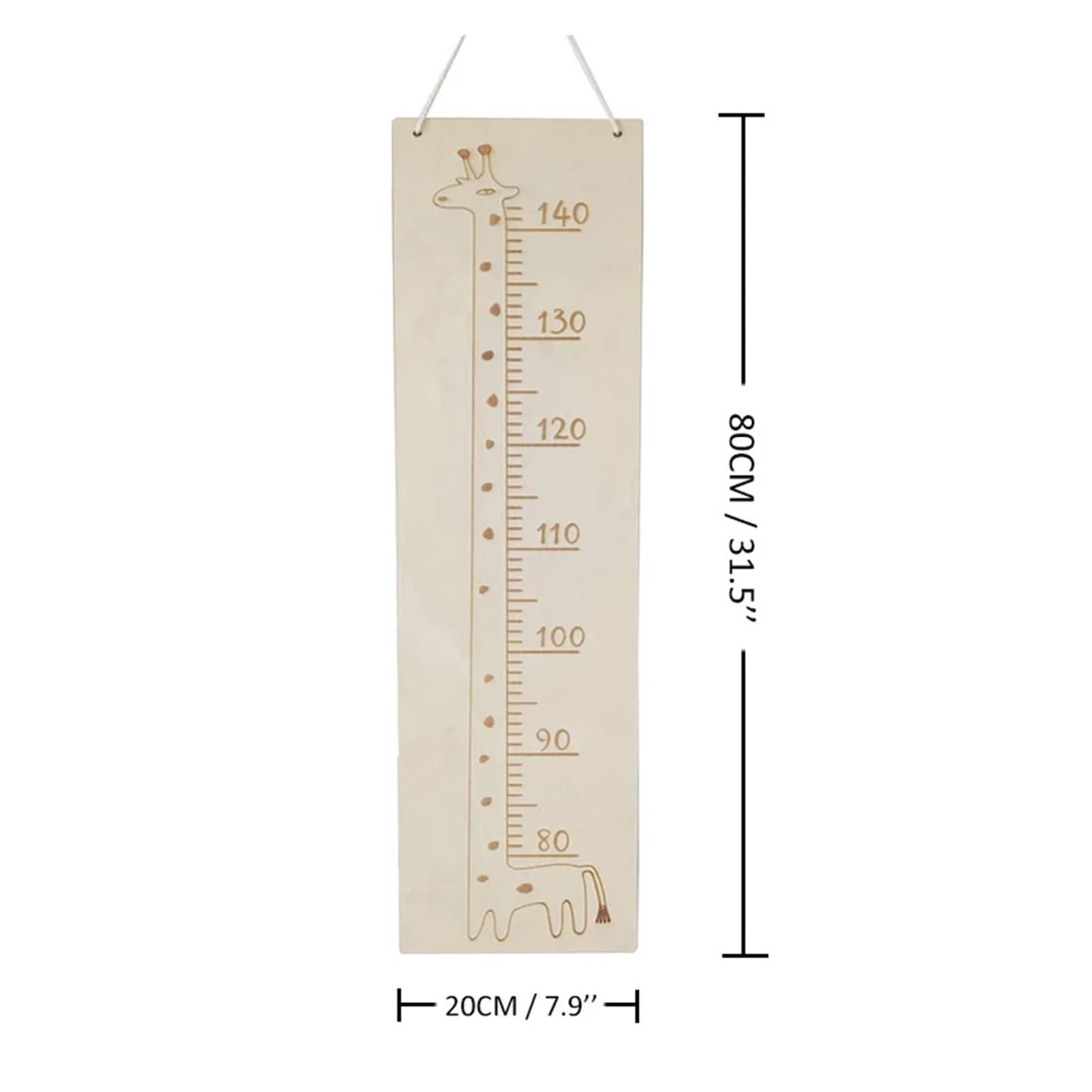 Metro Bambini Parete Grafico dell'altezza dei bambini Misuratore da parete in legno Misuratore di crescita del bambino Righello sospeso Decorazioni for la camera dei bambini Puntelli for foto giraffa