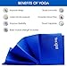 Yes4All PVC Yoga Mat / Exercise Yoga Mat for Pilates, Workout, Travel – Non Slip Yoga Mat / Yoga Floor Mat (5mm, Blue)