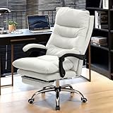 FACILE À ASSEMBLER: Ce fauteuil de bureau en cuir est livré avec tous les éléments de quincaillerie et les outils nécessaires. Son assemblage est simple et rapide en suivant les instructions.