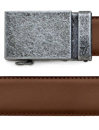 Image of Mission Belt Men's Leather Ratchet Belt, 40mm Metal Collection