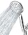 High Pressure Shower Head with Handheld, JDO 6 Spray Settings Handheld Showerhead, 4.3" High Flow Rain Showerhead Set with 59" Stainless Steel Hose and Adjustable Bracket for Bathroom, Gym, Hotel