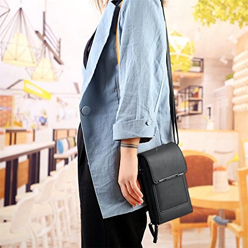 Anti-theft Leather Bag, Phone Crossbody Bags for Women, Touchscreen Phone Wallet PU Leather Crossbody Bag3