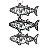 Stay Salty Fish Car Air Freshener 4 Pack Scented with Premium Oils (4 Pack)