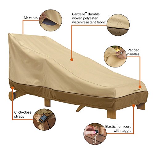 image for Classic Accessories Veranda Water-Resistant 78 Inch Patio Day Chaise L