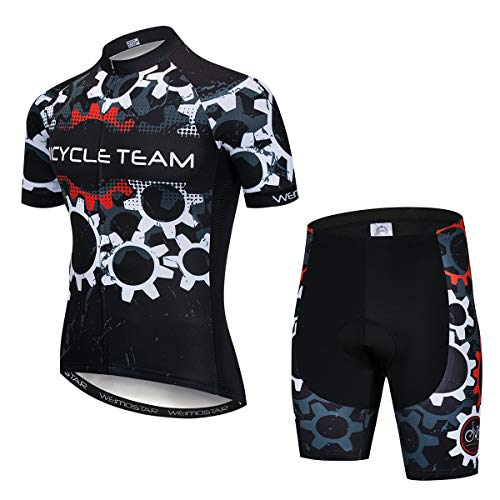 Men's Cycling Jerseys Set Breathable Bicycle Suit Mountain Bike Clothes MTB Jersey Quick Dry