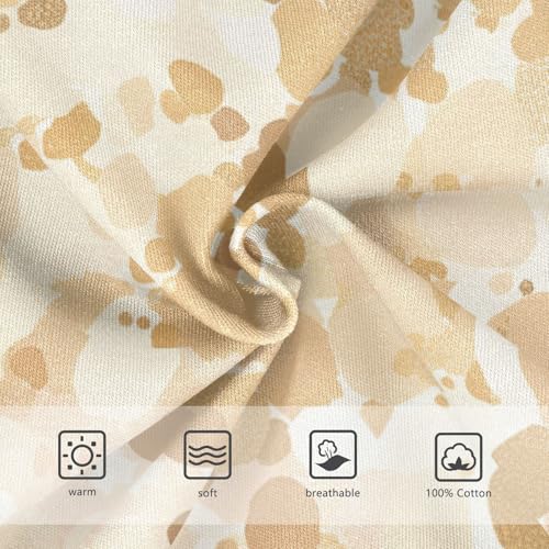 KLL Beige Sparkling Glitter Baby Boys Pure Cotton Boxer Briefs Cute Undies3