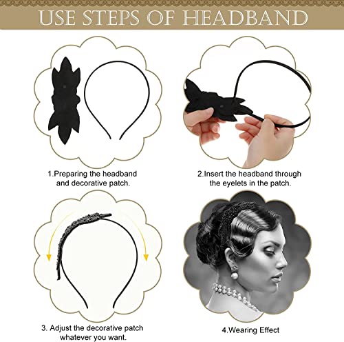 MWOOT 1920s Flapper Headbands for Women Roaring 20s Party Costumes - Image 4