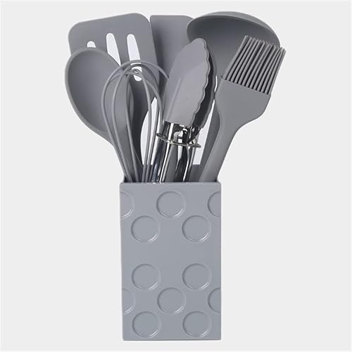 Juego de utensilios de cocina de silicona, utensilios de cocina antiadherentes, juego de espátulas completas, utensilios de cocina para hornear,