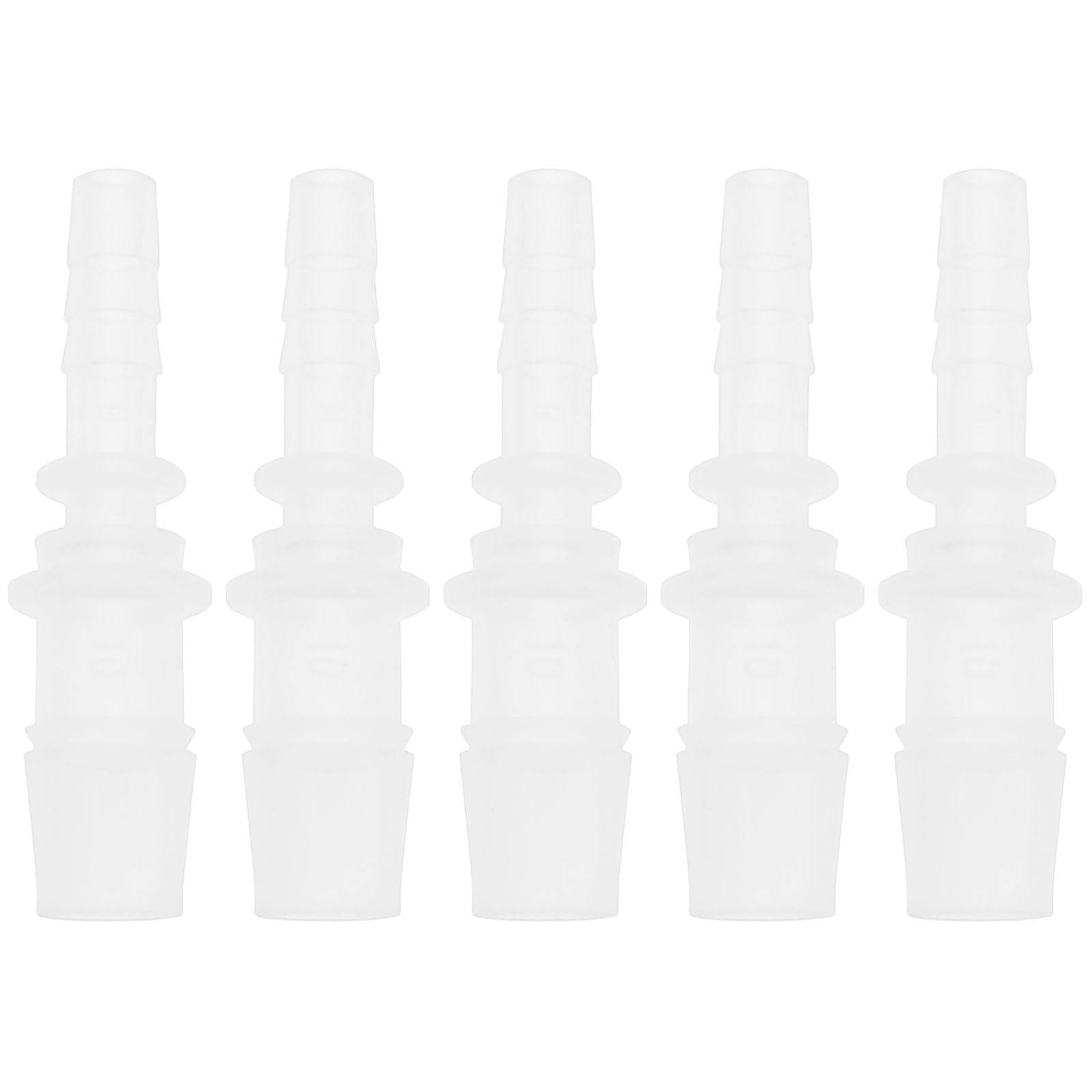 YINETTECH 5PCS 6mm to 10mm Hose Fitting Hose Connector Plastic Adapter 54mm Length Compatible with Cold Water Nozzle Tubes