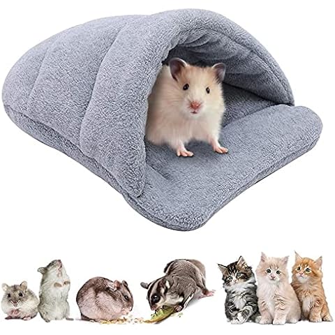 Winter Warm Hamster Bed, Playing Soft Hamster Bed,Small Animal Sleeping Bag,Small Animal Bed Cave, Nest Cushion Hamster Bed, Rabbit Puppy Sleeping Bag, Nest for Hamster Chinchilla Small Hedgehog Cover