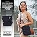 Peak Gear Crossbody Travel Purse with RFID Blocking Pocket and Lifetime Recovery Service. Versatile and Stylish Nylon Shoulder Bag | Black