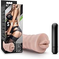 Vista 9 de Blush M - Masturbador vibratorio realista para hombres de 5 pulgadas ~ Sensación vaginal realista Acanalado Acanalado Canal Stroker ~ X5 Plus TPE