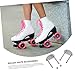 BESPORTBLE Roller Skate Base Hardware 4pcs Double Row Skate Plates Skating Shoes Hardware