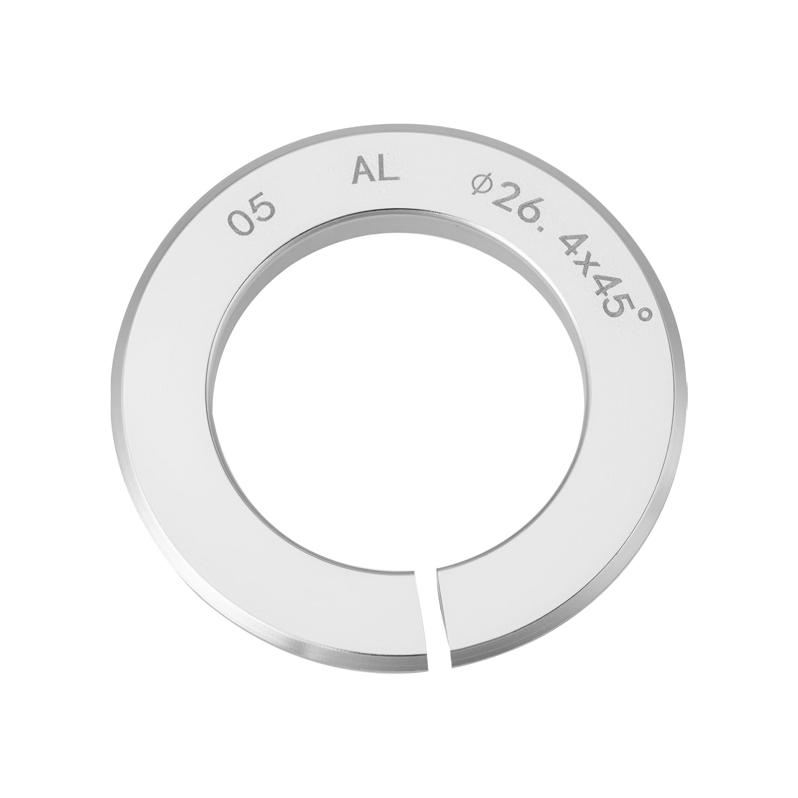 MechPort 1x Bicycle Fork Crown Race 26.4 mm 45 degree Lower Bearing Ring CNC Alloy for 1 Inch Straight Steerer