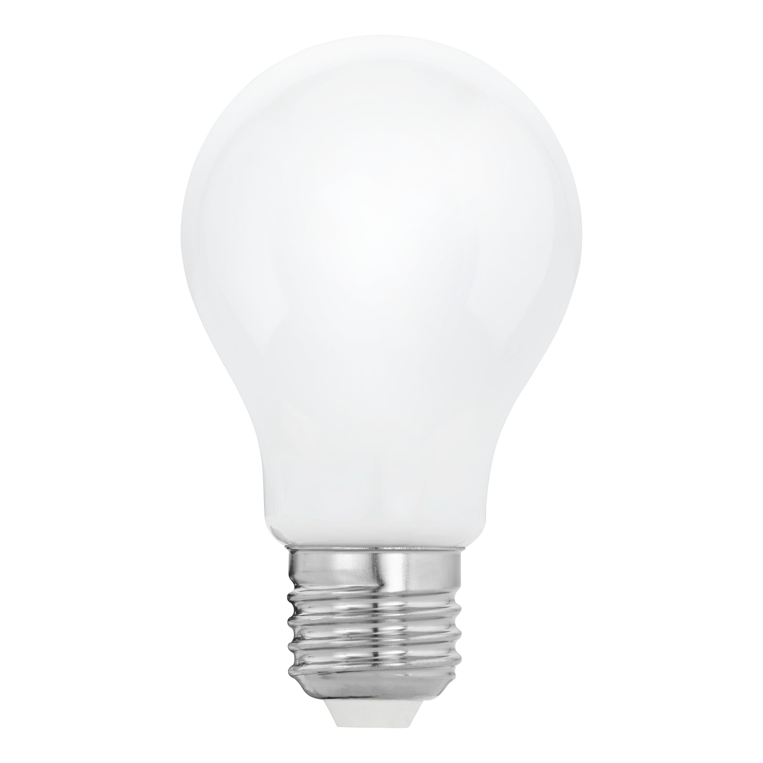 Eglo E27 LED Light Bulb, 9 watt Lightbulb, Warm White lamp, 2700 Kelvin, Incandescent lamp A60, Opal White Glass, Ø 6 cm
