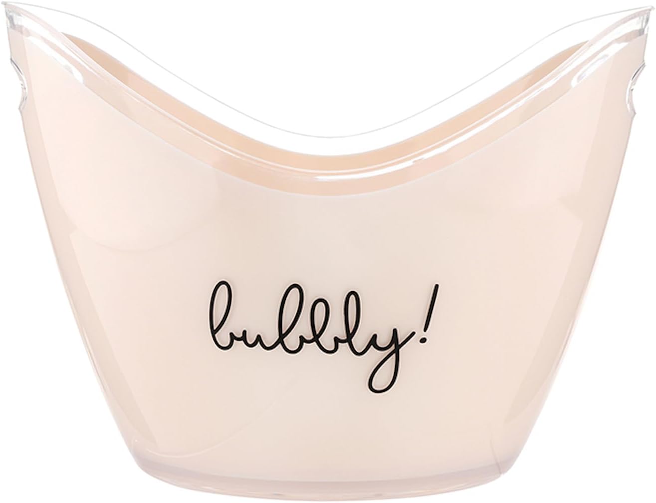 Santa Barbara Design Studio Champagne/Beverage Acrylic Ice Bucket with Handles, 10.75" Long x 8" Wide, Bubbly