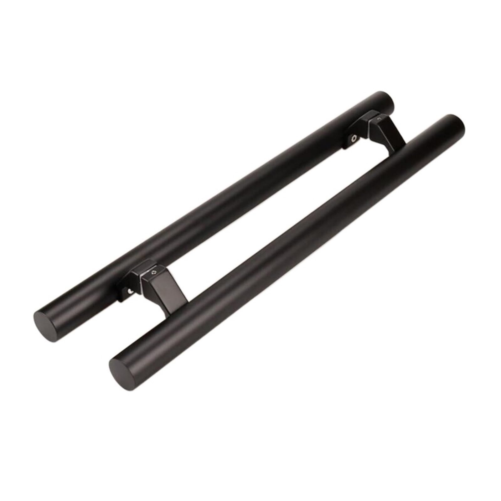 Nowoczesny zestaw klamek do drzwi, 1 zestaw czarnych, pogrubionych, kwadratowych klamek do drzwi ze stali nierdzewnej Klamka do szklanych drzwi Klamka do drzwi Push Pull Klamka do drzwi w ramce (040)