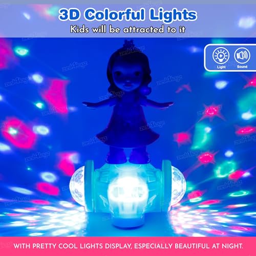 Image of Zest 4 Toyz Musical Toy for Kids 360 Degree Rotating Dancing Dolls for Girls with Light & Sound Toy Bump and Go Activity Play Toys for Toddlers Birthday Gift for Kids 1 Years+ (Pack of 1)