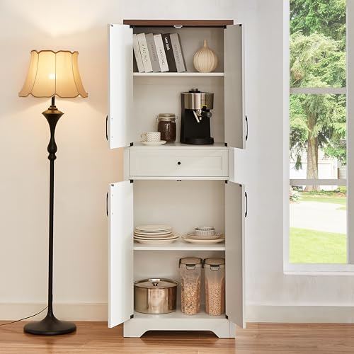 TV Cabinet Combination Multifunctional TV Wall for Living Room, White,