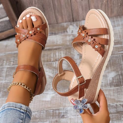 Mules sandales plates et compensées légères pour femme active - 5