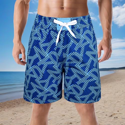 Men's Swim Trunks Beach Vibe Soft Relaxed Fit Quick Dry Drawstring Board Shorts