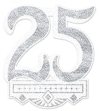 Beistle 55113 25th Anniversary Crest, 14-Inch