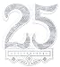 Beistle 55113 25th Anniversary Crest, 14-Inch