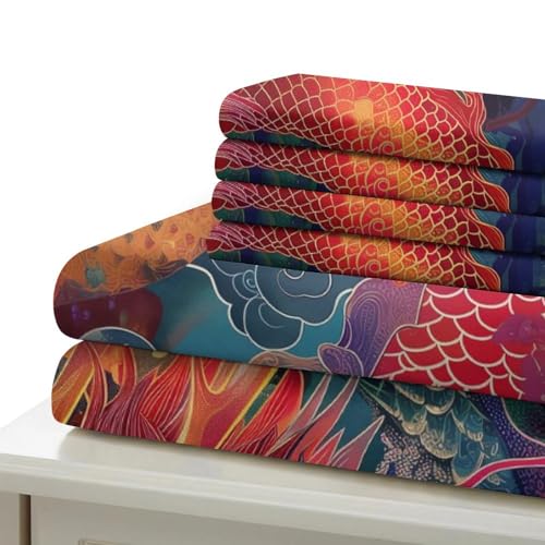 Parure de lit dragon 3D en microfibre pour un lit infroissable et doux - 6