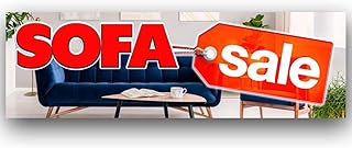 Sofa Sale Vinyl Banner 8 Feet Wide by 2.5 Feet Tall
