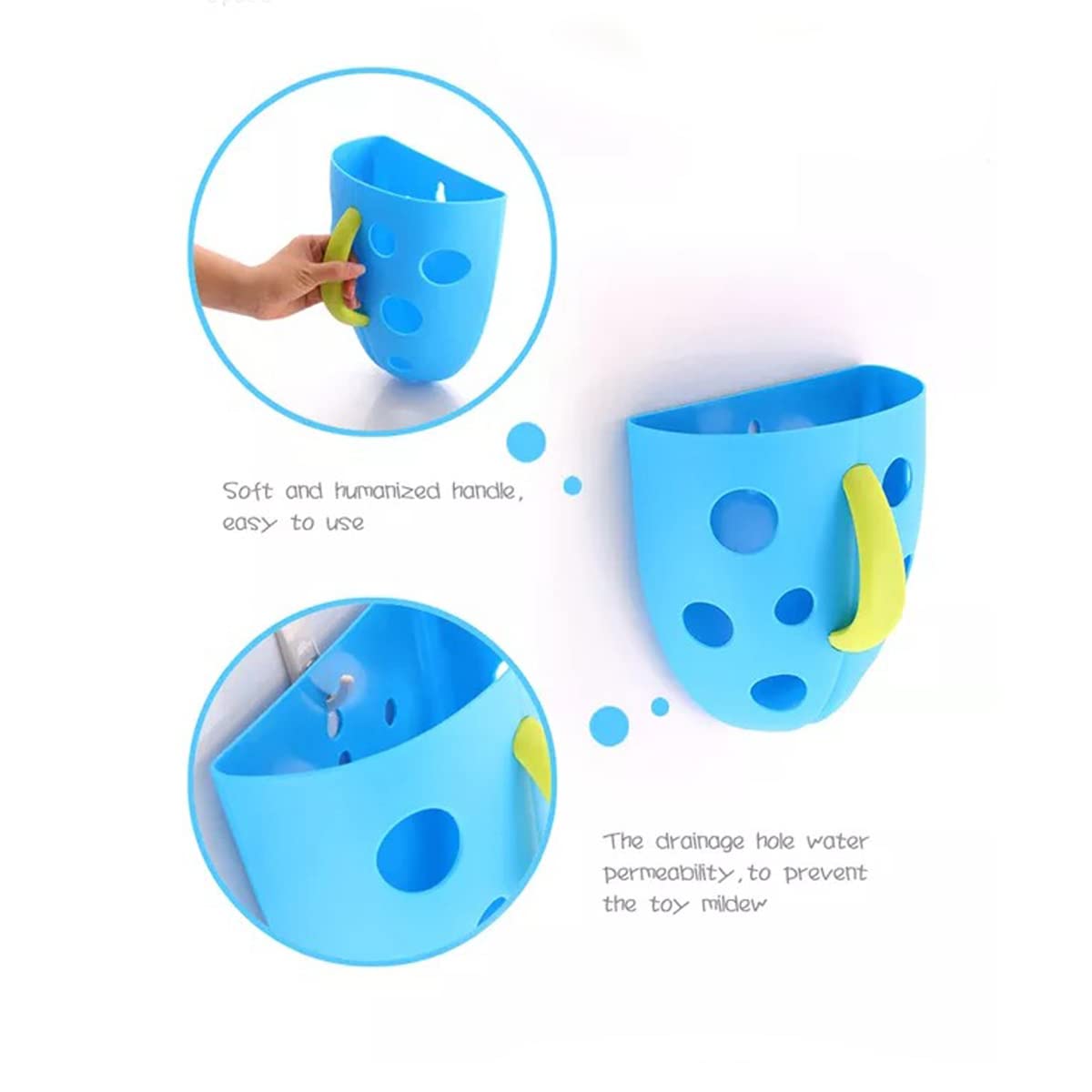 Baby Bath Organiser Storage Rack Wall Mounted Bathroom Cups Multiple