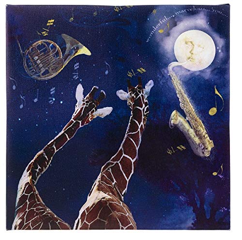 11" Nancy Tillman, On The Night That You were Born, Giraffes, Light up Wall Art on Canvas