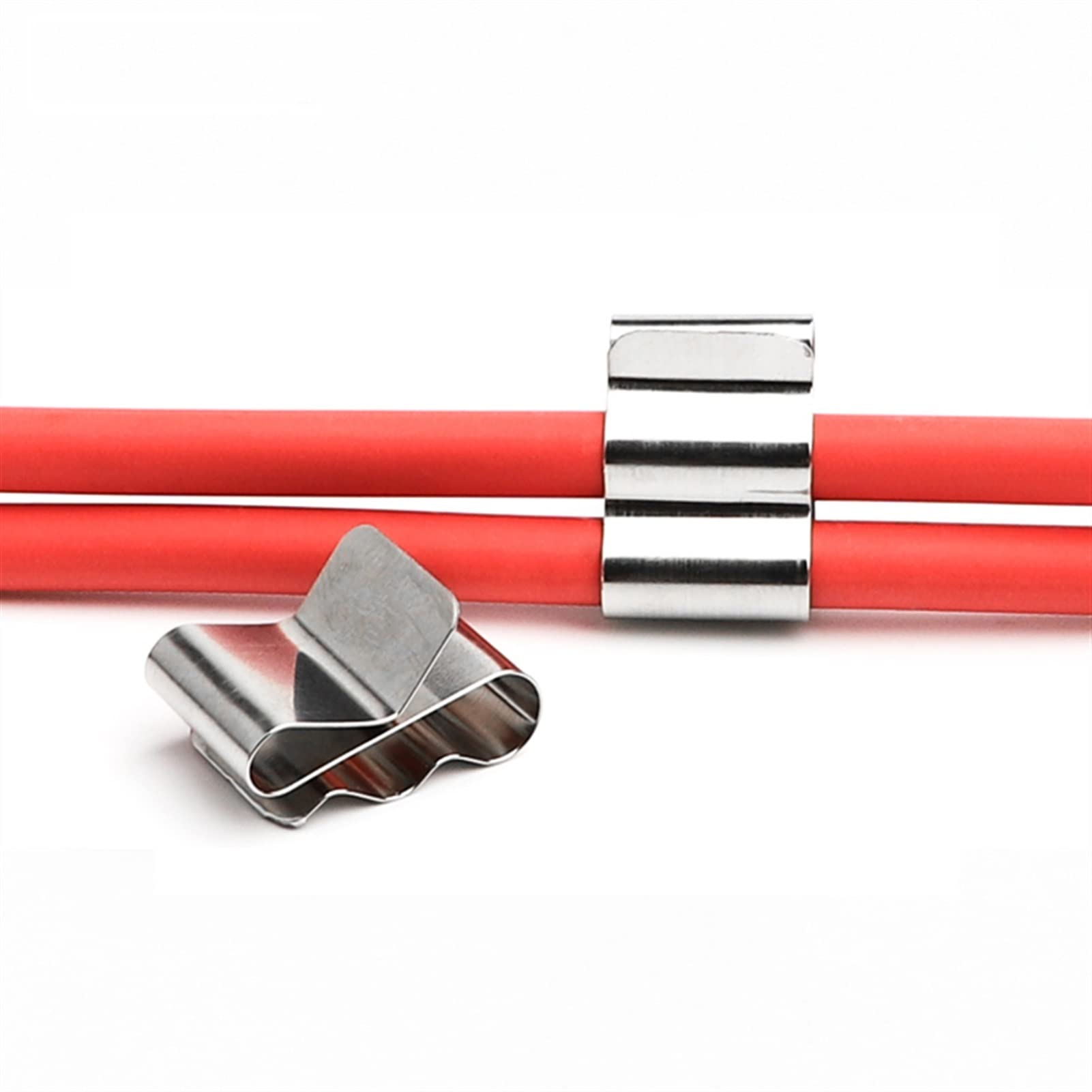 Clip per Cavo in Acciaio Inox in Acciaio Inox con Pannello Solare con Cornice per strutture solari (Size : 200 Pieces)