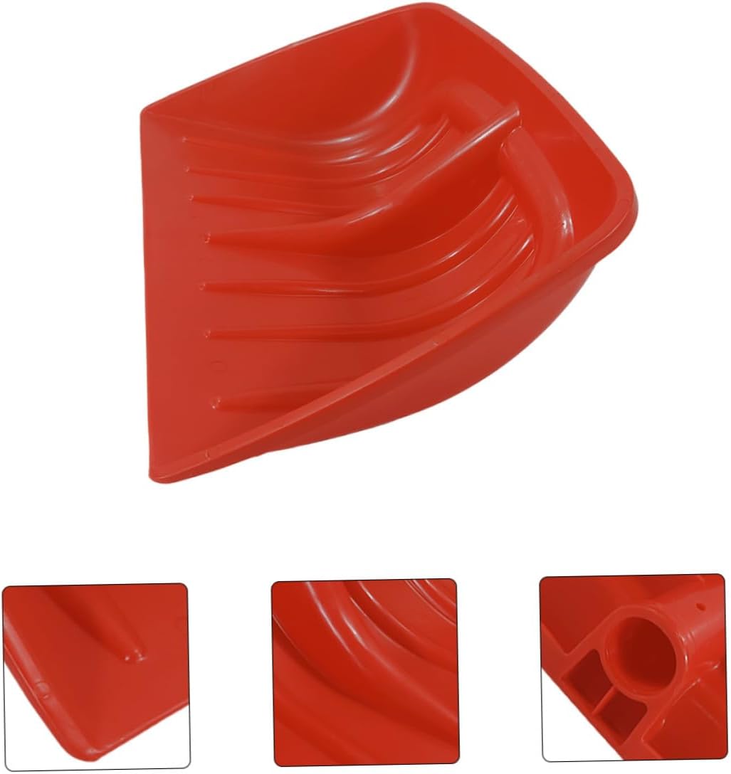 Wide Snow Shovel Head Replacement Plastic Scoop for Ice and Snow Removal Solid Low-Temperature Resistant Shovel Cleaning Head for Cars Grain Feed and Garbage Easy to Use and Carry