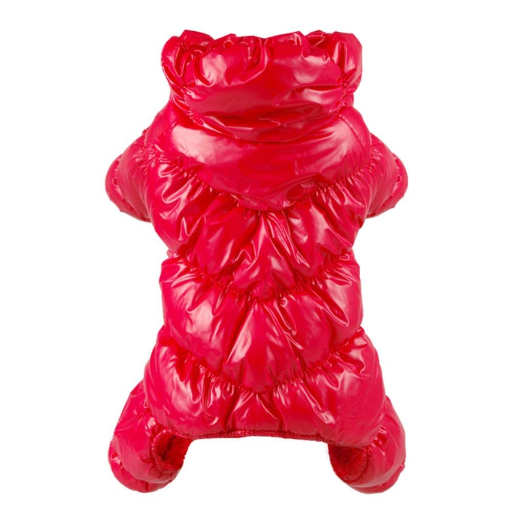 Veste pour chien rouge isolante et légère pour chiot et Yorkshire L