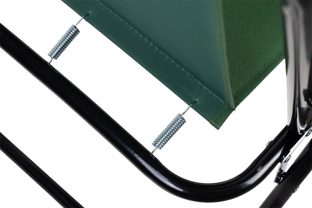 NEO TOOLS Campingstuhl Klappbar 110kg Belastbar Leicht 1,8kg Strandstuhl | Federkomfort 600D Polyester Faltstuhl, Für Garten Balkon Angeln, Camping Blau-Schwarz